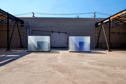 Installation view, ‘Larry Bell. Venice Fog’, Hauser & Wirth Los Angeles, CA