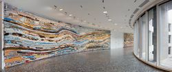 Installation view, ‘Mark Bradford. Pickett’s Charge’, Hirshhorn Museum and Sculpture Garden, Washington DC